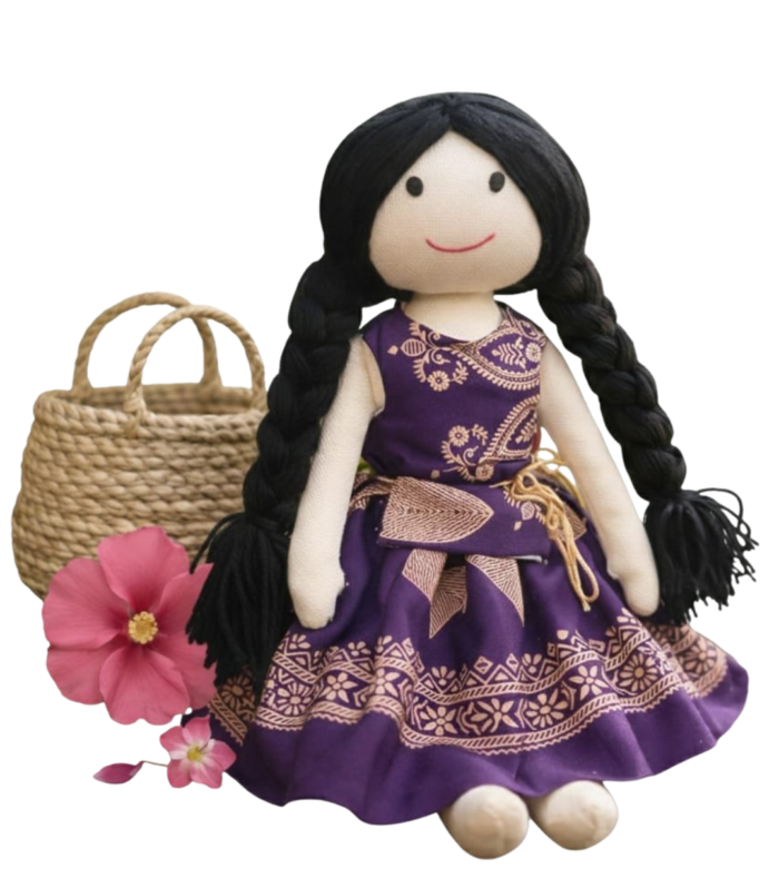 Purple-dress doll