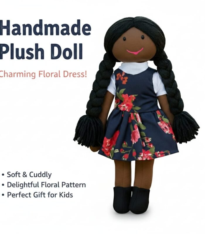 Doll in charming floral dress